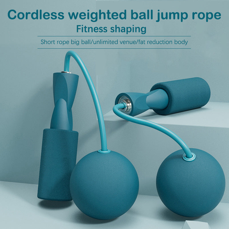Cuerda de saltar inalámbrica con peso para un entrenamiento físico efectivo: perfecta para entrenamientos en interiores y exteriores. Juego de cuerdas de saltar para entrenamiento, cuerdas de saltar para fitness y mangos de silicona para mujeres, hombres y niños.