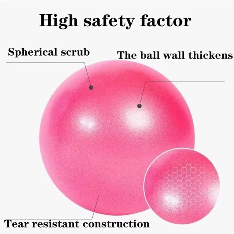 Pelota de pilates de 25 cm a prueba de explosiones para yoga y core, ideal para ejercicios de equilibrio en interiores, equipo de fitness y pilates.