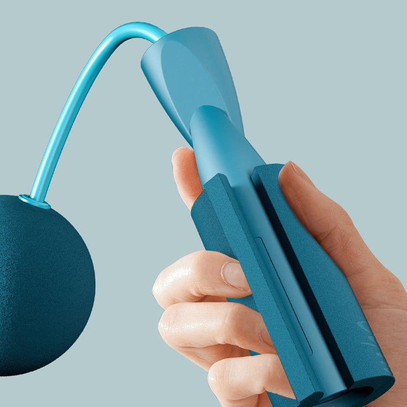 Cuerda de saltar inalámbrica con peso para un entrenamiento físico efectivo: perfecta para entrenamientos en interiores y exteriores. Juego de cuerdas de saltar para entrenamiento, cuerdas de saltar para fitness y mangos de silicona para mujeres, hombres y niños.