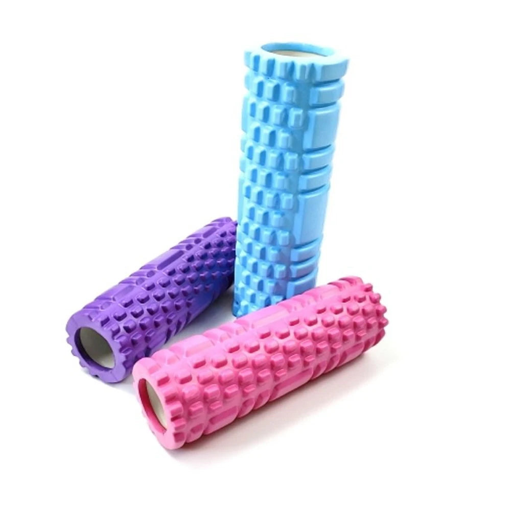 1 rodillo de masaje de espuma, columna de yoga hueca, equipo de fitness para masaje muscular, fisioterapia y rehabilitación deportiva, Rolle