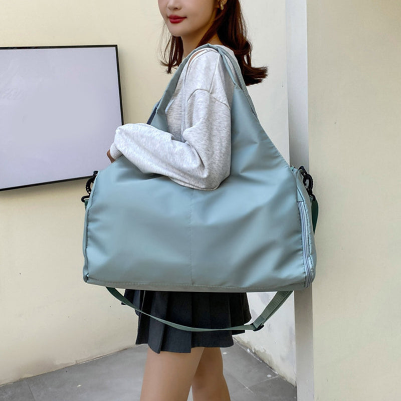 Bolsa de yoga para mujer, deportiva, fitness, separación seca y húmeda, gran capacidad, bolsas de viaje para guardar colchonetas de yoga.