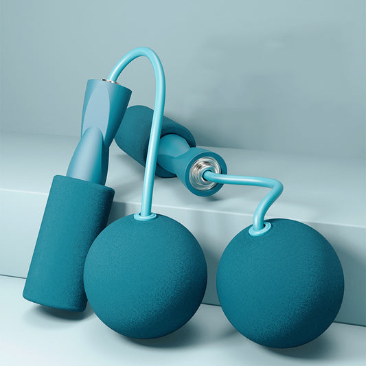 Cuerda de saltar inalámbrica con peso para un entrenamiento físico efectivo: perfecta para entrenamientos en interiores y exteriores. Juego de cuerdas de saltar para entrenamiento, cuerdas de saltar para fitness y mangos de silicona para mujeres, hombres y niños.