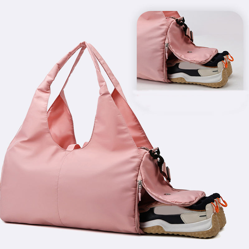 Bolsa de yoga para mujer, deportiva, fitness, separación seca y húmeda, gran capacidad, bolsas de viaje para guardar colchonetas de yoga.