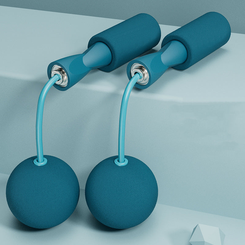 Cuerda de saltar inalámbrica con peso para un entrenamiento físico efectivo: perfecta para entrenamientos en interiores y exteriores. Juego de cuerdas de saltar para entrenamiento, cuerdas de saltar para fitness y mangos de silicona para mujeres, hombres y niños.
