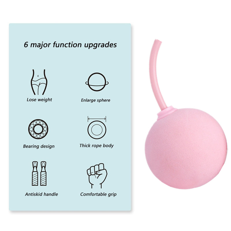 Cuerda de saltar inalámbrica con peso para un entrenamiento físico efectivo: perfecta para entrenamientos en interiores y exteriores. Juego de cuerdas de saltar para entrenamiento, cuerdas de saltar para fitness y mangos de silicona para mujeres, hombres y niños.